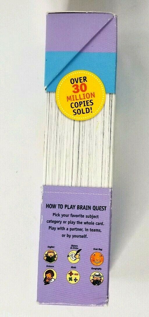 Brain Quest Grade 5:1500 Q&A to Challenge the Mind w/Extra Deck CLEARANCE
