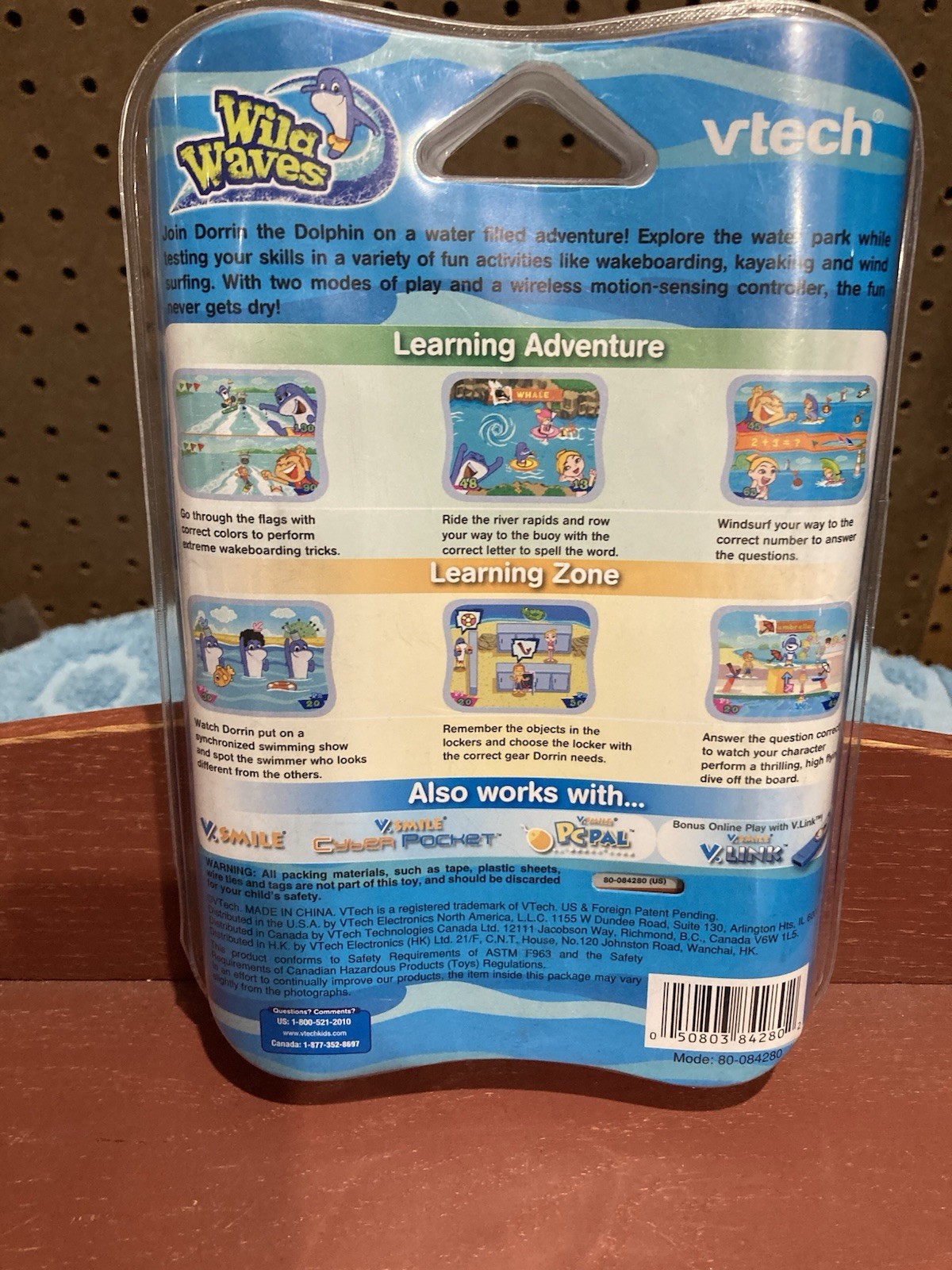 Vtech V Smile Motion Wild Waves Active Learning System 4-6 Y Head To Head Play