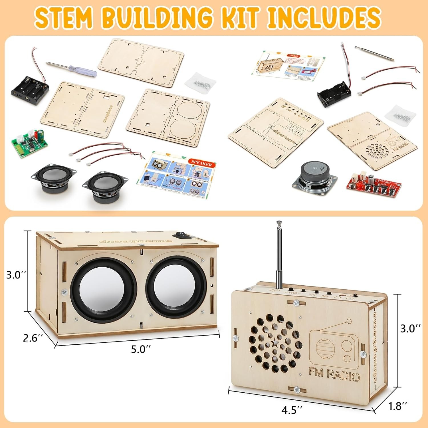 Stem Projects Toys for Boys age 8-12 12-14 Science Kit Building Own Bluetooth…