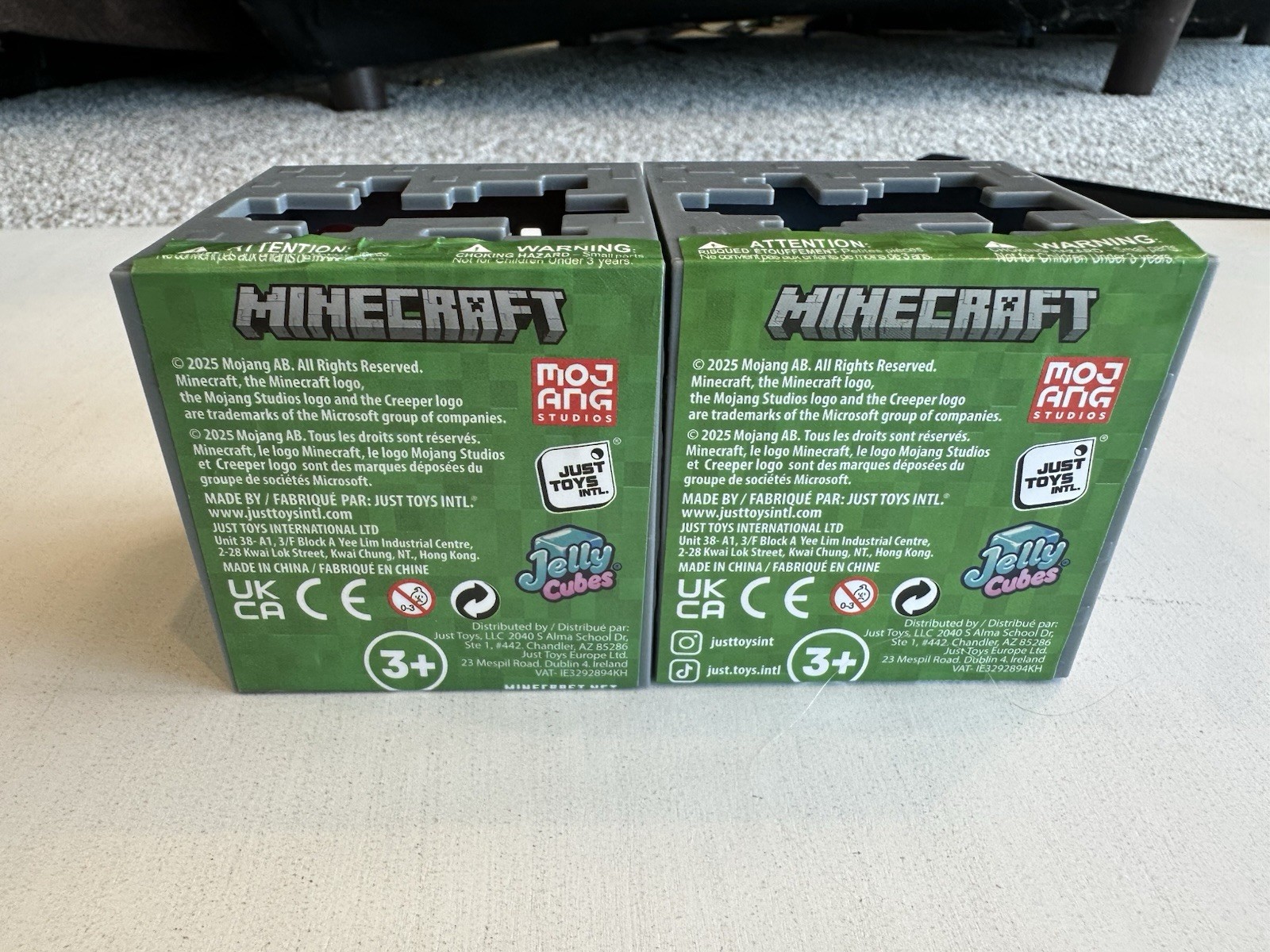 Minecraft Jelly Cubes Lot of 2 Mystery Boxes Rare Sword Pickaxe Chance NEW