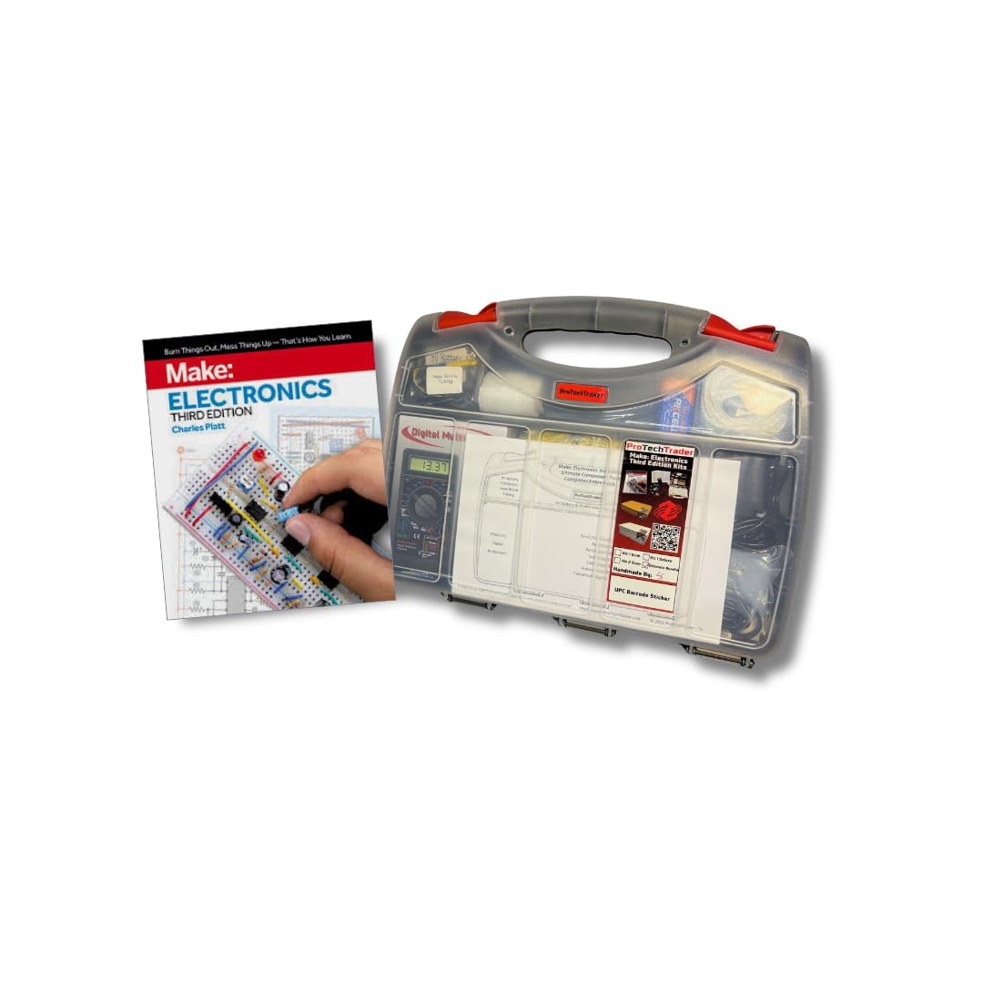 Electronics Kit Make 3rd Ed Bundle Book Deluxe Components Beginner Advanced
