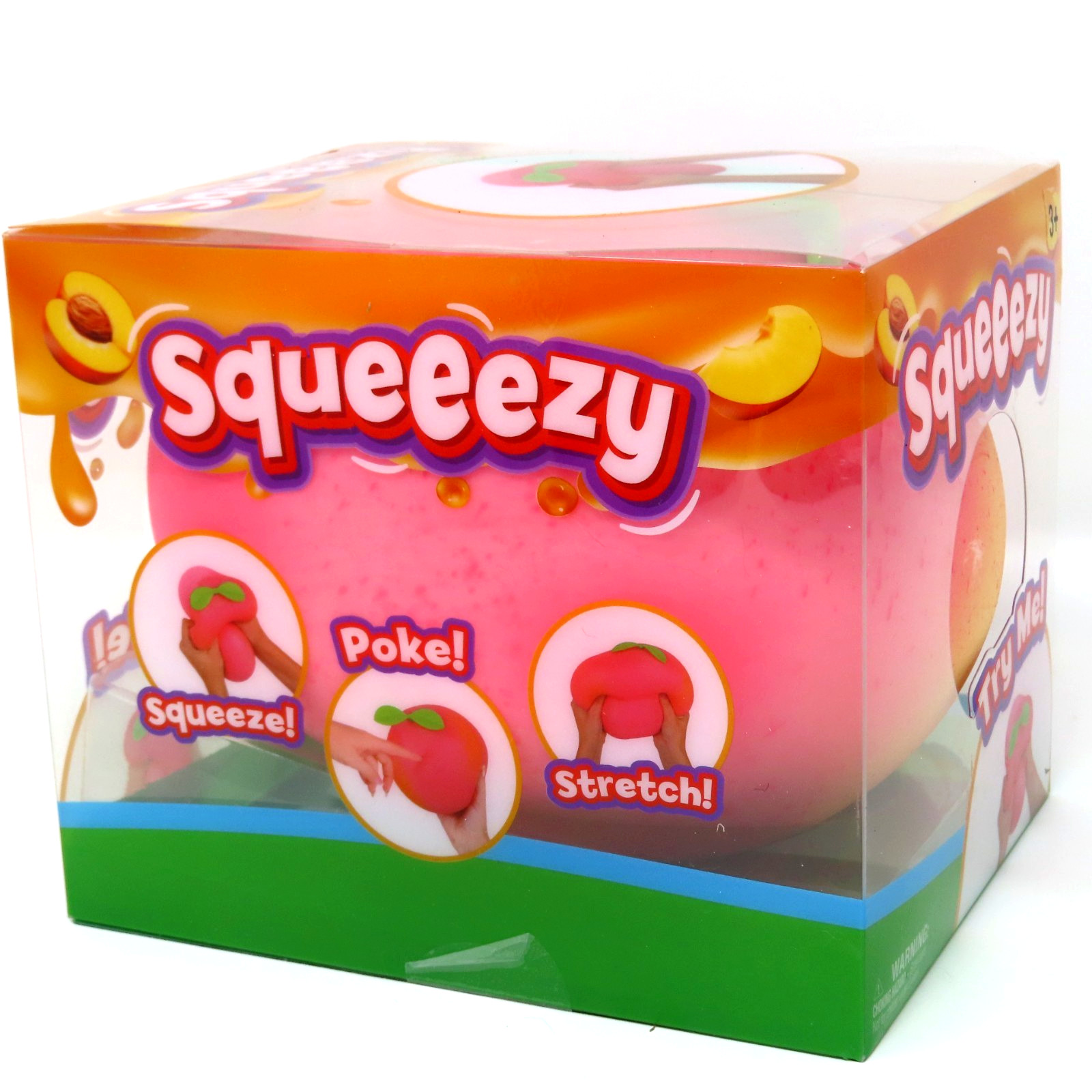 Sunny Days Jumbo Squeezy Peach Squishy Toy 🍑 Stress Relief Sensory Fidget NEW