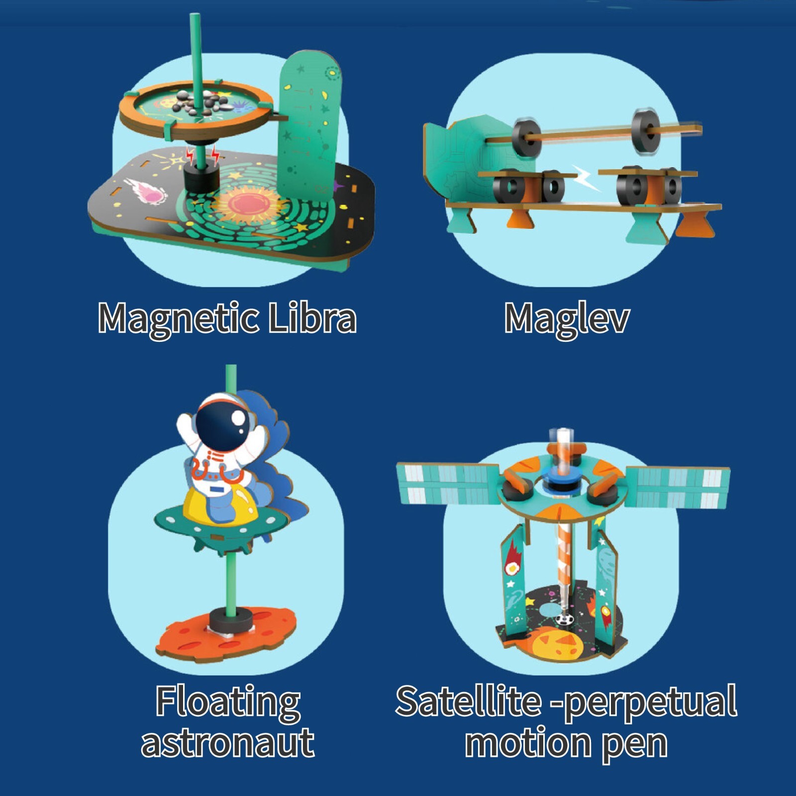 4 in 1 STEM Toy Kits for Kids Age 6-10 Science Building Educational Experiment