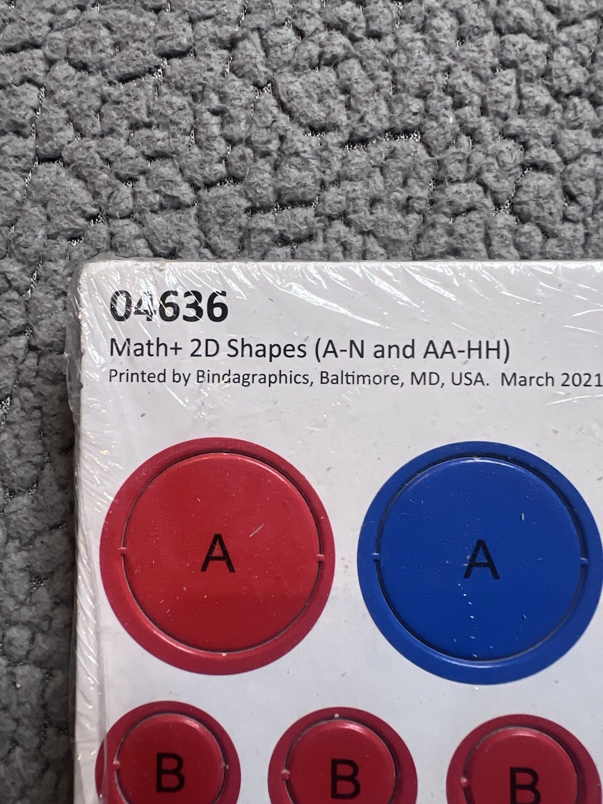 Math 2D Shapes Bundle 04636 and Color Tiles 04637 New