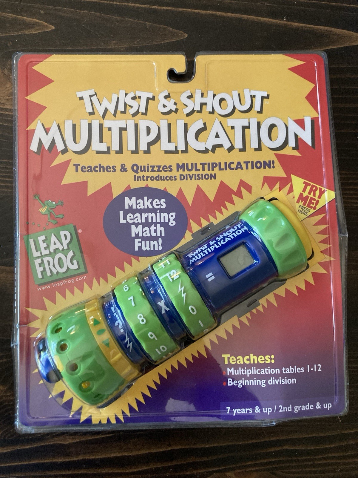 Vintage 2000 Leap Frog Twist And Shout Multiplication Learning Math Game New Y2K