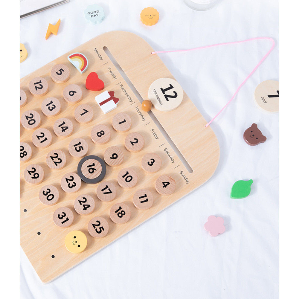 Wooden Magnetic Calendar – MONTESSORI PRACTICAL LIFE MATERIAL