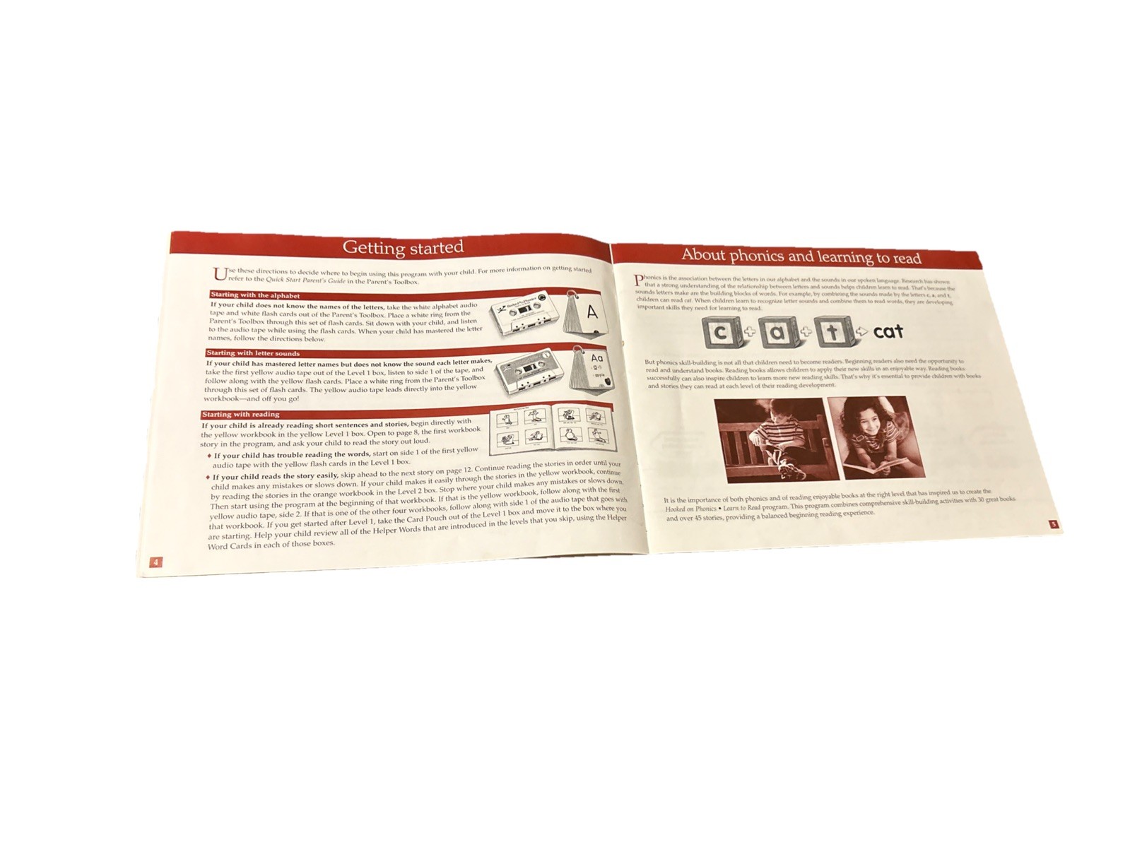 Hooked on Phonics Learn to Read Parent’s Toolbox 1998 Edition Box Set