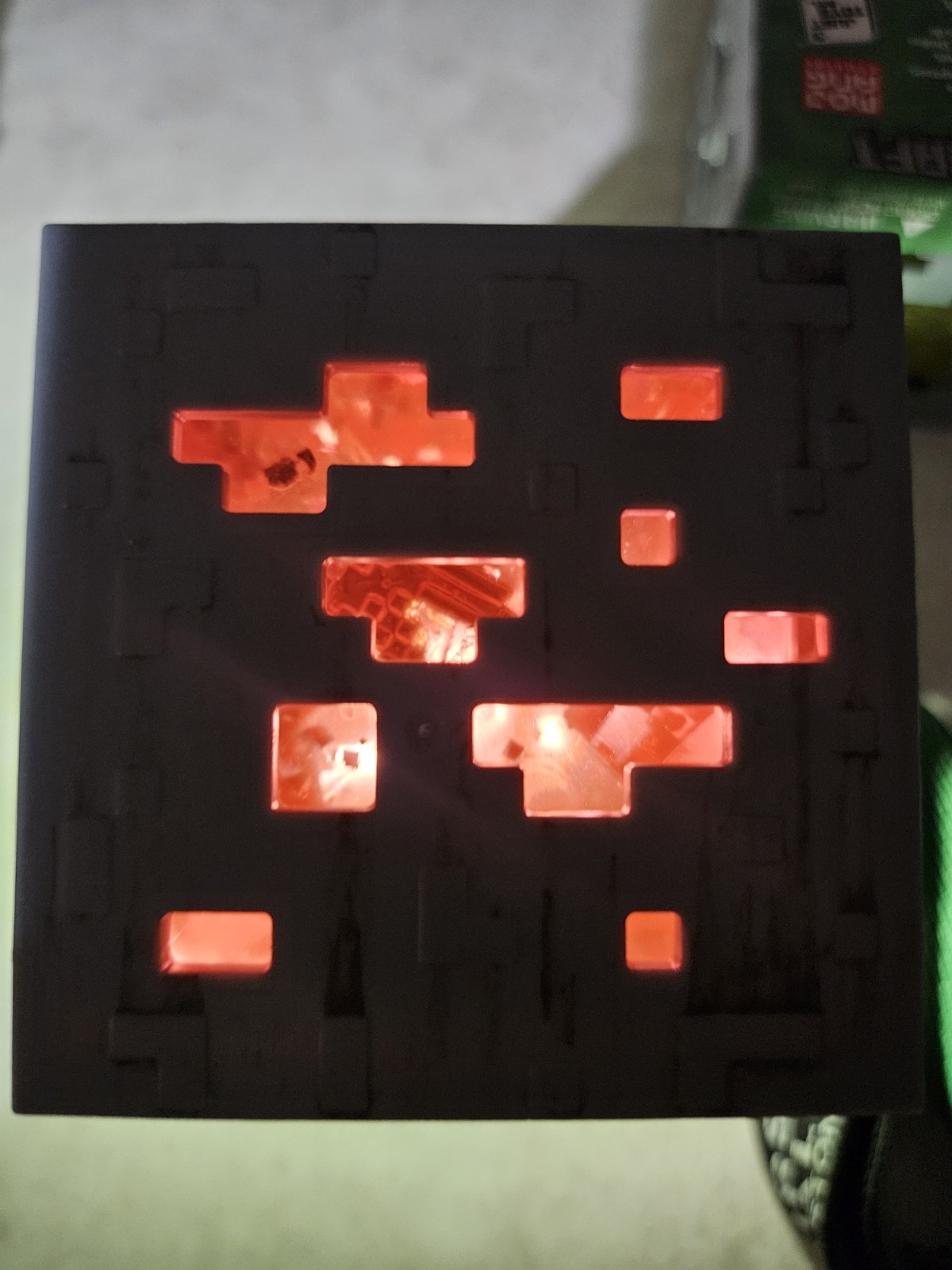 Minecraft Jelly Cube Red Chase 1/48 Real Gold Plated Pickaxe