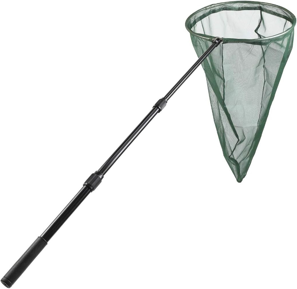 Professional Insect and Butterfly Net with 14″ Stainless Ring, 26″ Net Depth