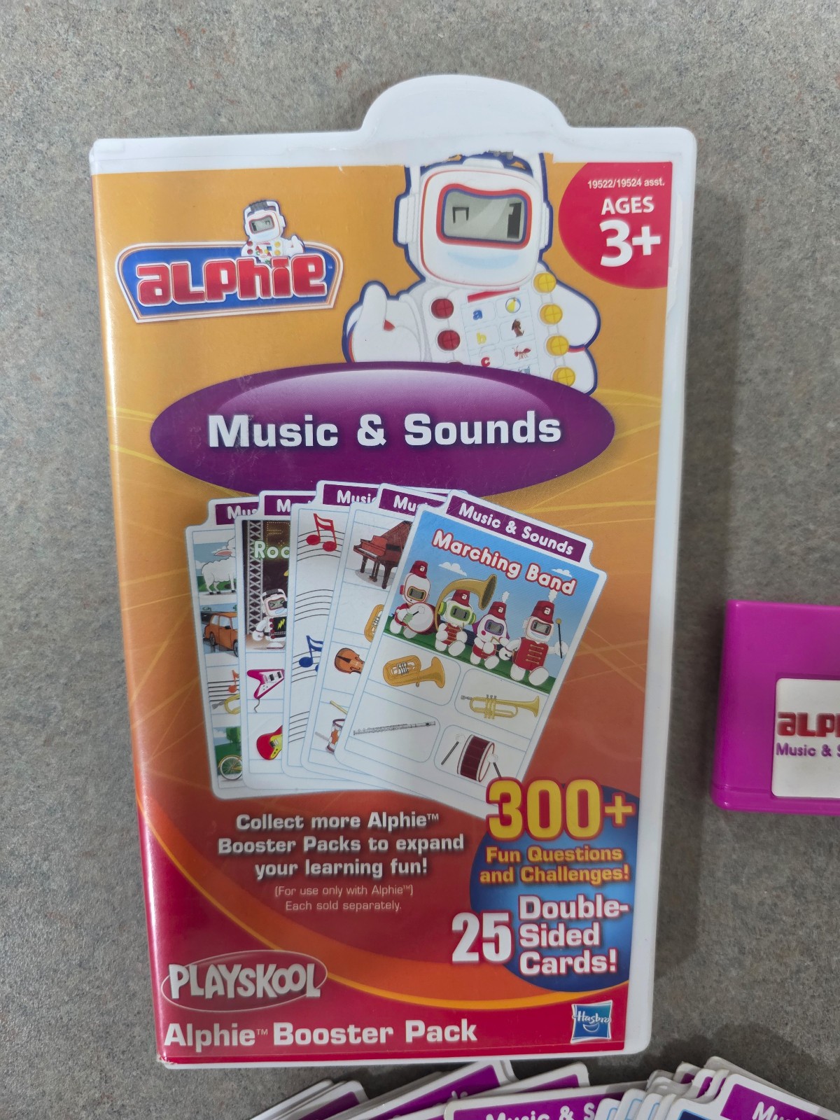 PLAYSKOOL ALPHIE MUSIC & SOUND Cards Booster Pack 300+ Questions Ages 3+ NEW