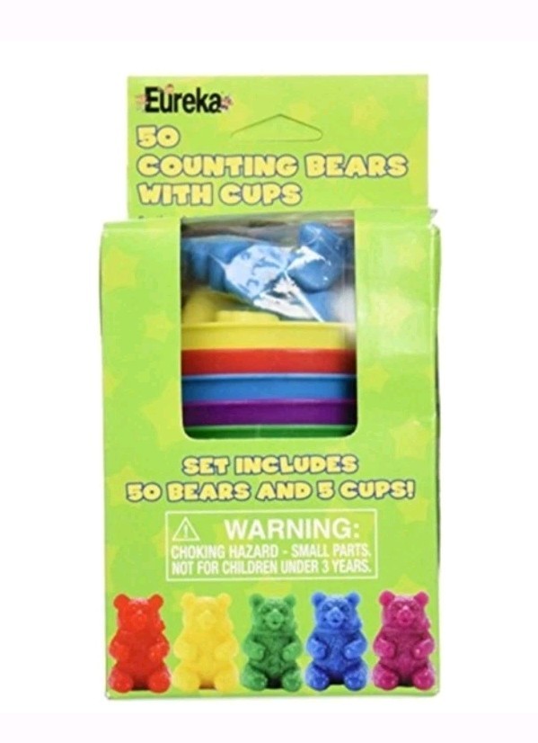 50 Counting Bears with 5 Cups