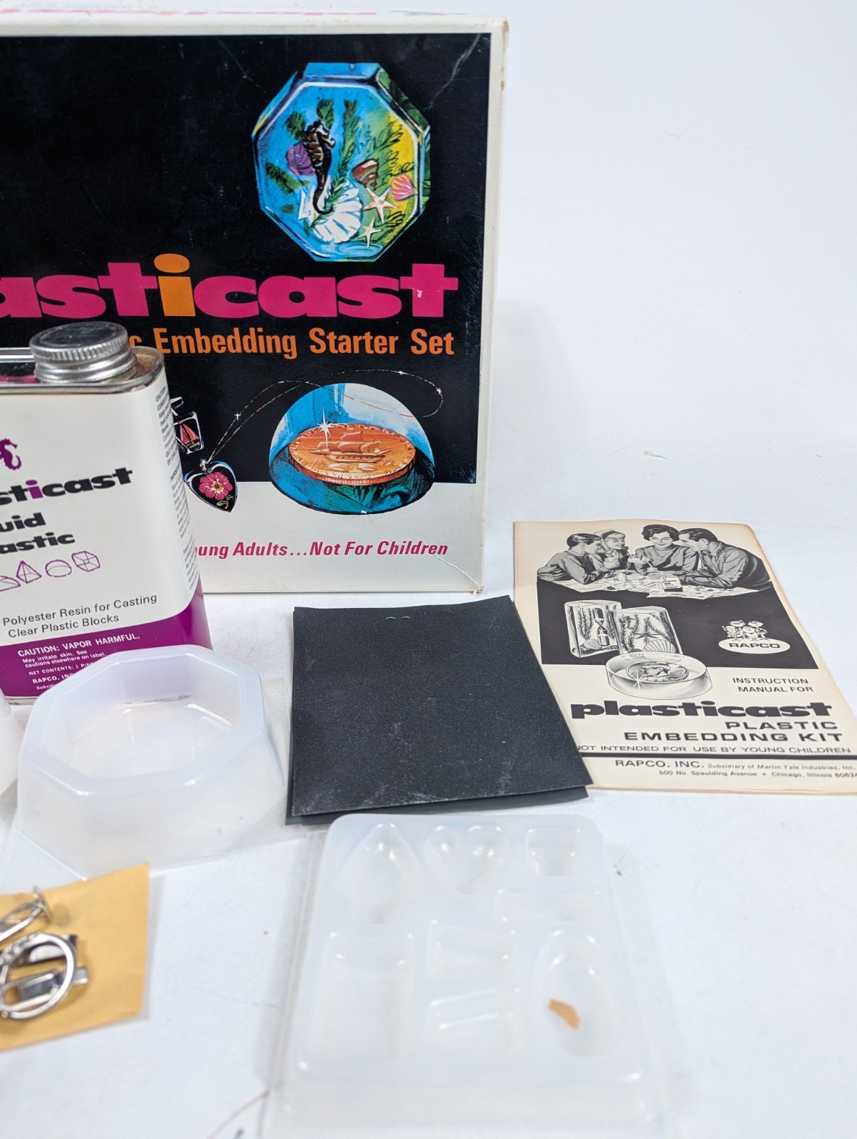Vintage RAPCO Plasticast Embedding Starter Set Resin Craft Kit 1960s