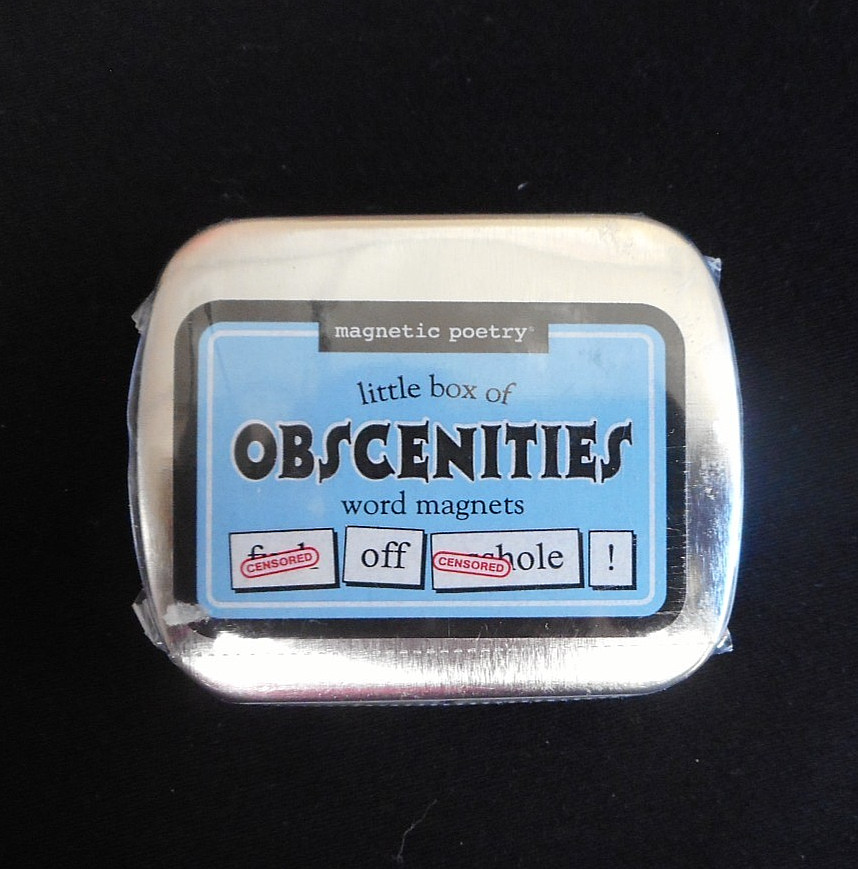 Magnetic Poetry Little Box of OBSCENITIES Word Magnets