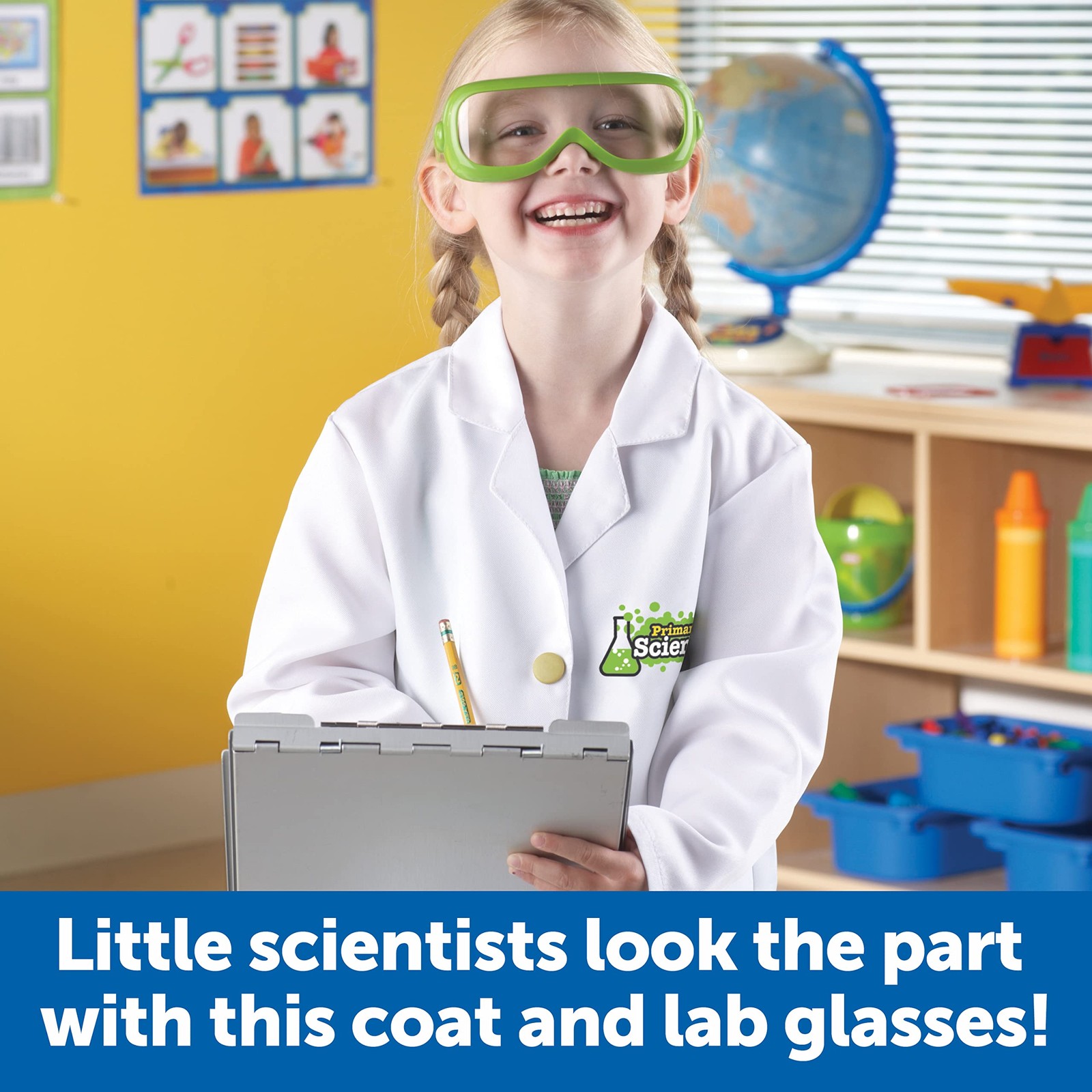 Learning Resources Primary Science Lab – Lab Coat And Goggles Pretend Play