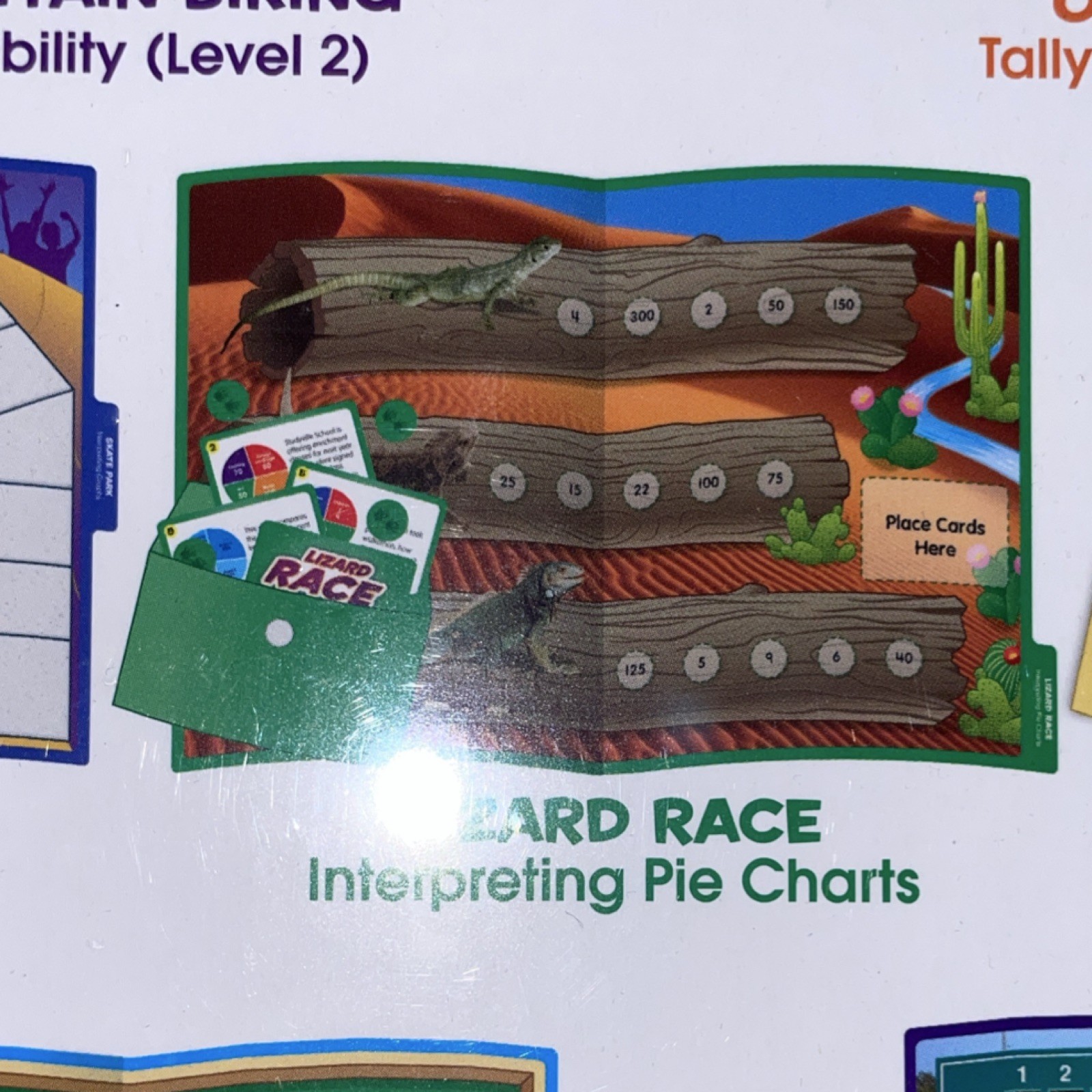 Lakeshore Data & Probability Elementary Folder With 10 Games for Ages 9+