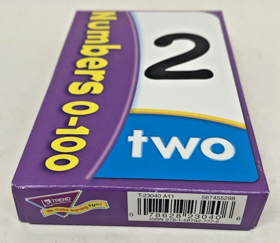 New Trend Numbers 0-100 Pocket Flash Cards T-23040 Great Learning Cards