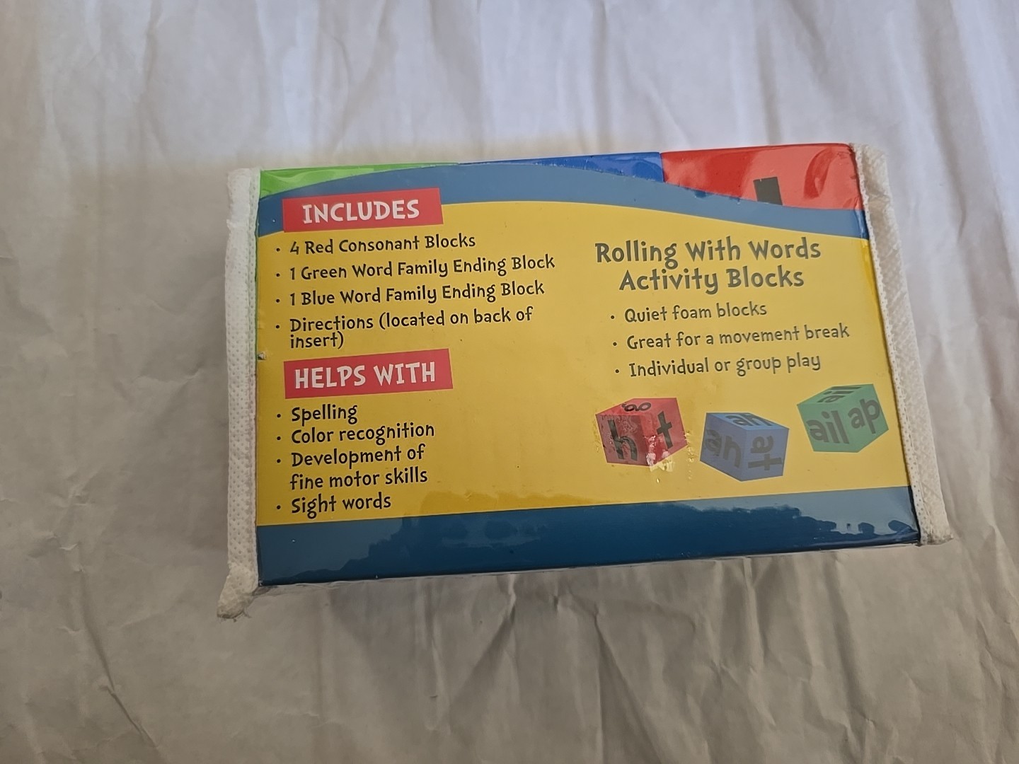 Eureka Dr. Seuss Rolling With Words Foam Activity Blocks Ages 3+ (Spelling STEM)