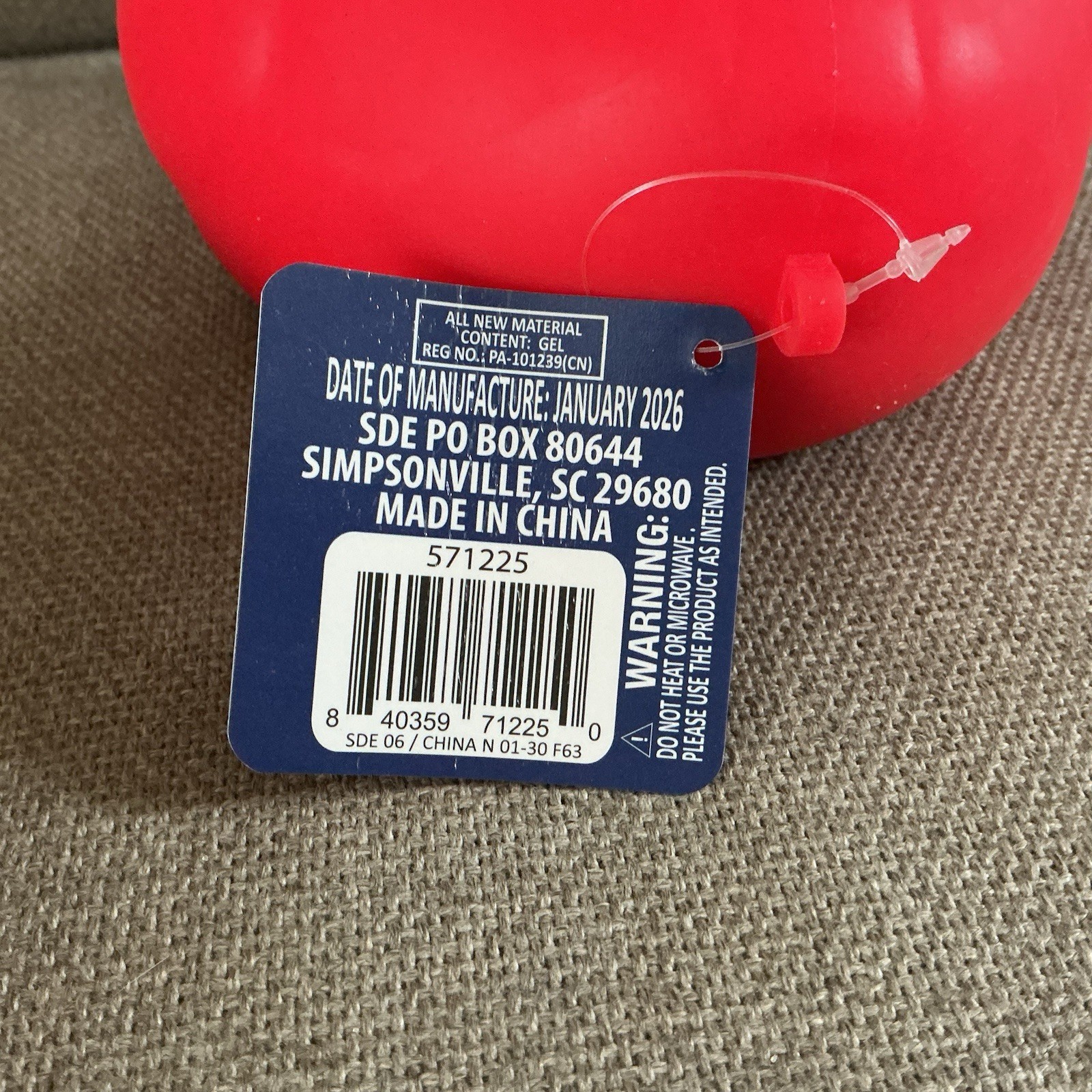 Sunny Days Duck Squishy Duck Red Patriotic Brand New with Tags