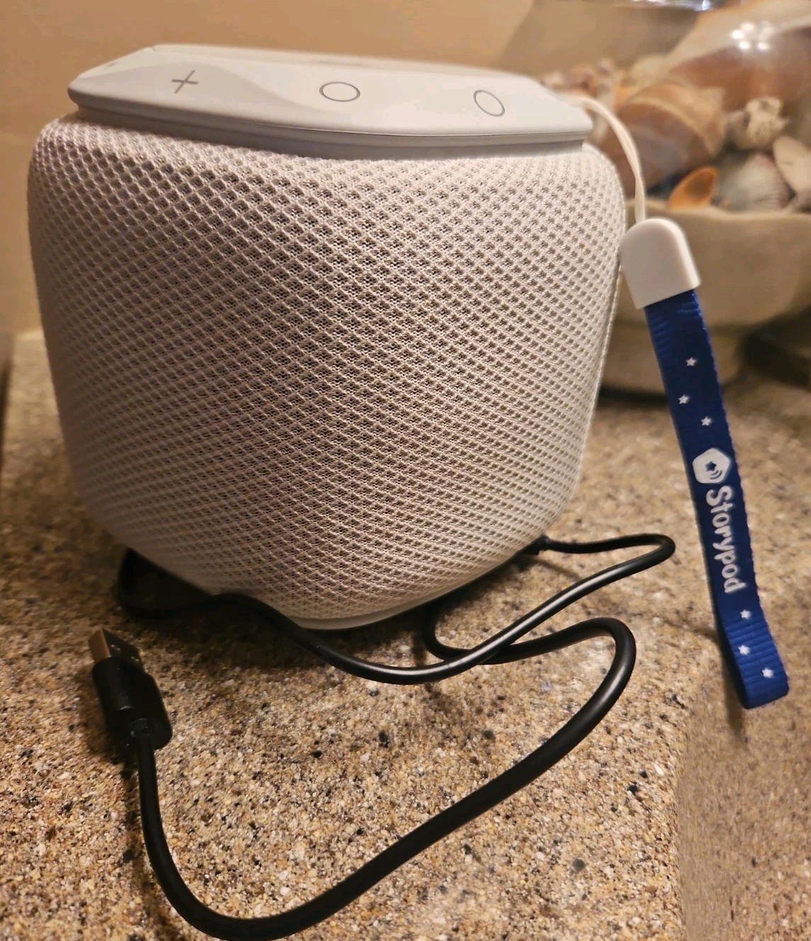 Story Pod Audio Storytelling Speaker Kids Sleep Aid Gray Tested