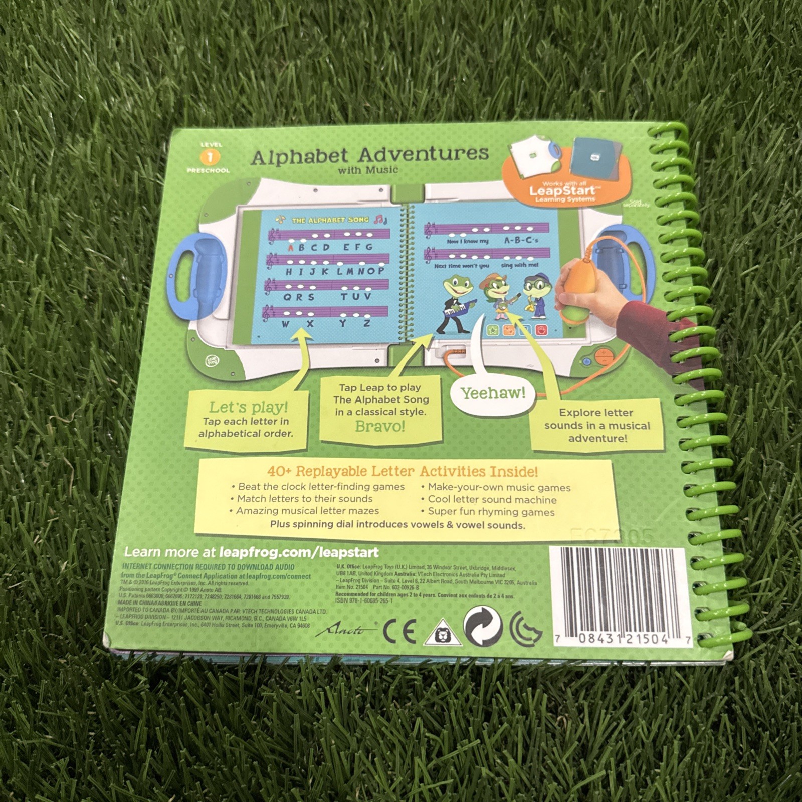 LeapFrog Leap Start Preschool Book — ALPHABET ADVENTURES with MUSIC