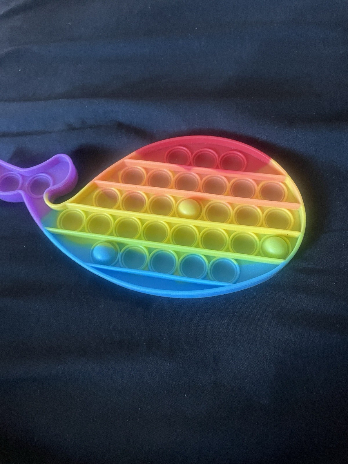 Rainbow Whale Pop-It Tactile Sensory Toy for Ages 3-4, 5-7, 8-11 Years