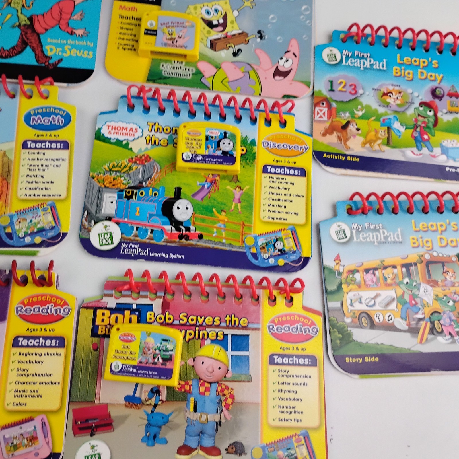 LeapFrog My First LeapPad Learning System Books Cartridges For PARTS REPAIR READ