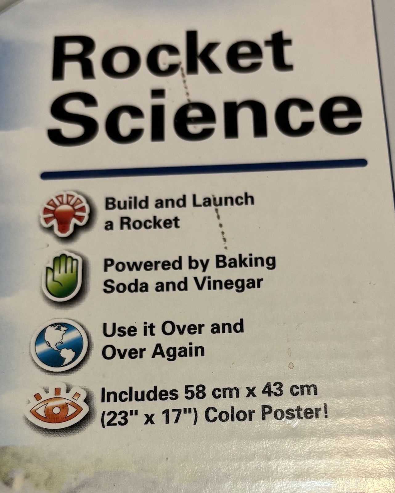 Smithsonian Science Activities Rocket Kit Set For Kids Agee 8 & Up New Free Ship