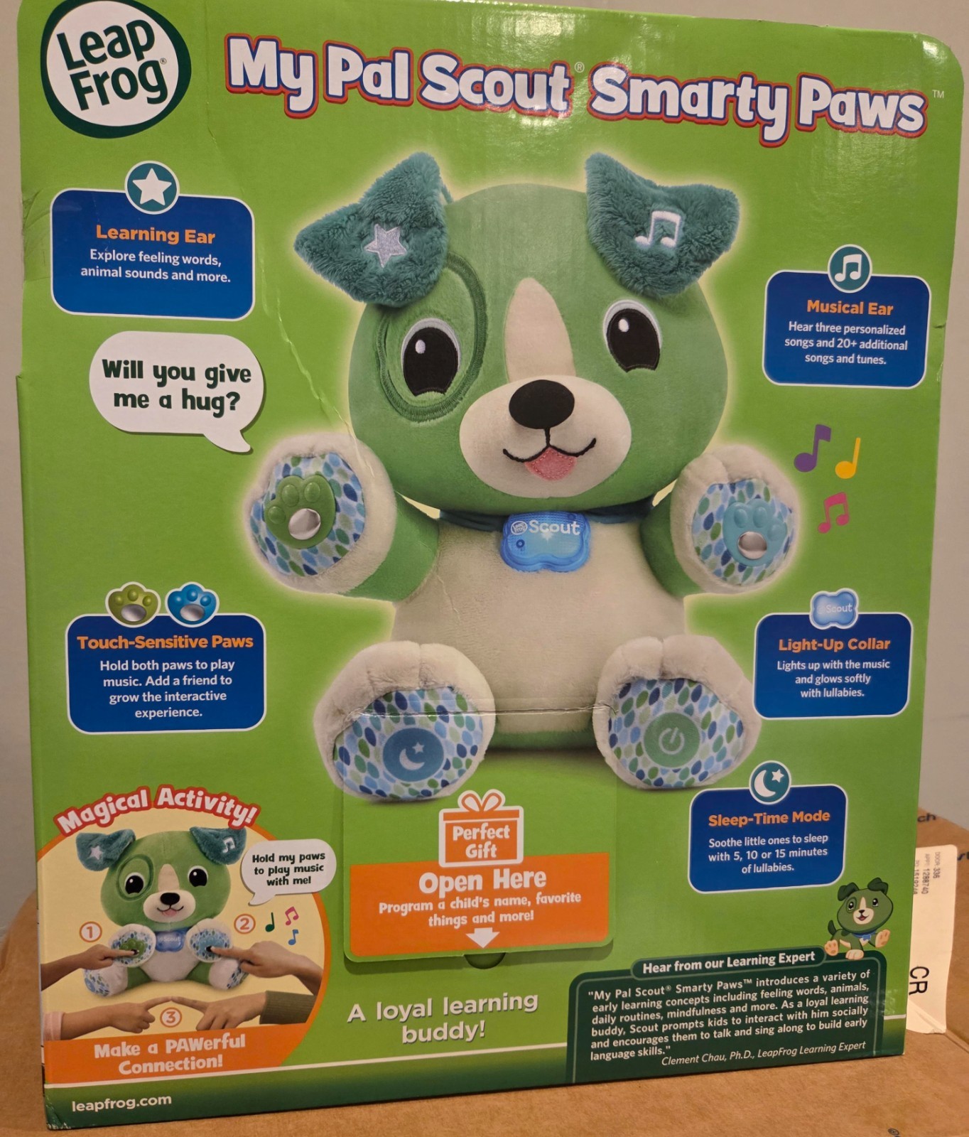 LEAPFROG My Pal Scout Smarty Paws Puppy 6-36 months Genuine Learning Toddler