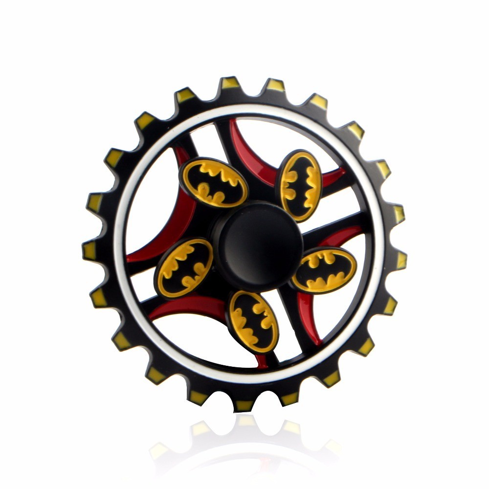 Large Batman Metal Fidget Spinner Kids Boys Finger Car Busy Toy ADHD ADD Gift