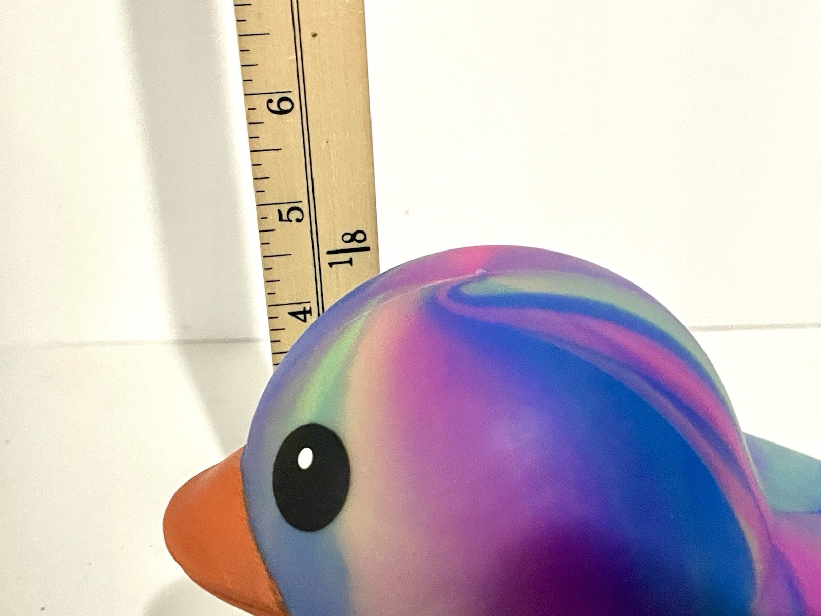Sunny Days Jumbo Squeezy Duck – Tie-Dye Blue Squishy Stress Relief Toy – New