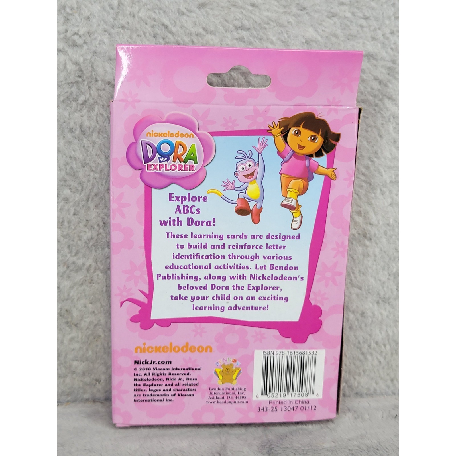 Dora the Explorer ABCs Learning Flash Cards 36 Count Bendon Nickelodeon 2010