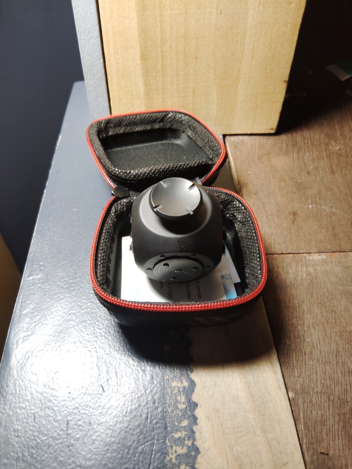 theFube Fidget Cube Black with Carrying Case for Kids Ages 8-11 Years