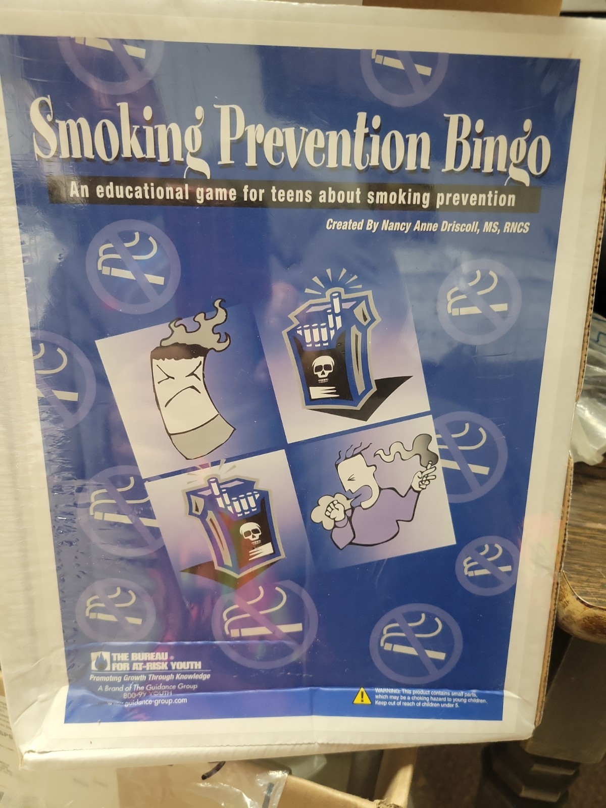The Bureau For At-Risk Youth Educational Game Smoking Prevention Bingo Teens