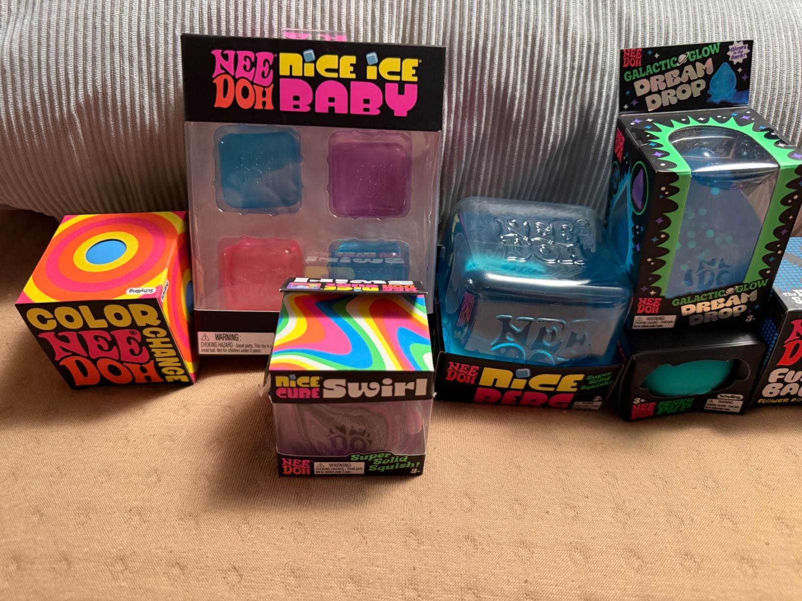 Needoh lot of 8 EXTREMELY RARE as a set of 8 includes Galactic Glow in the Dark