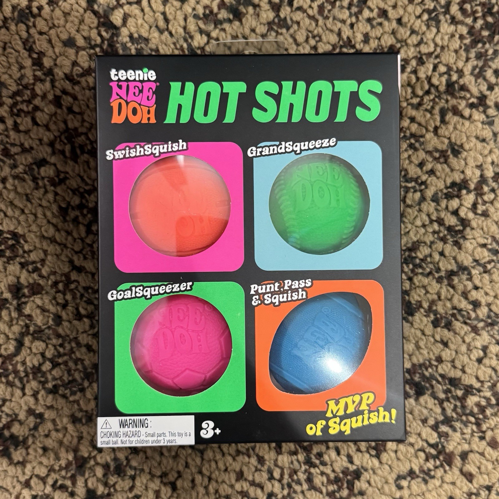 Nee Doh Teenie Hot Shots 4 Pack Sealed