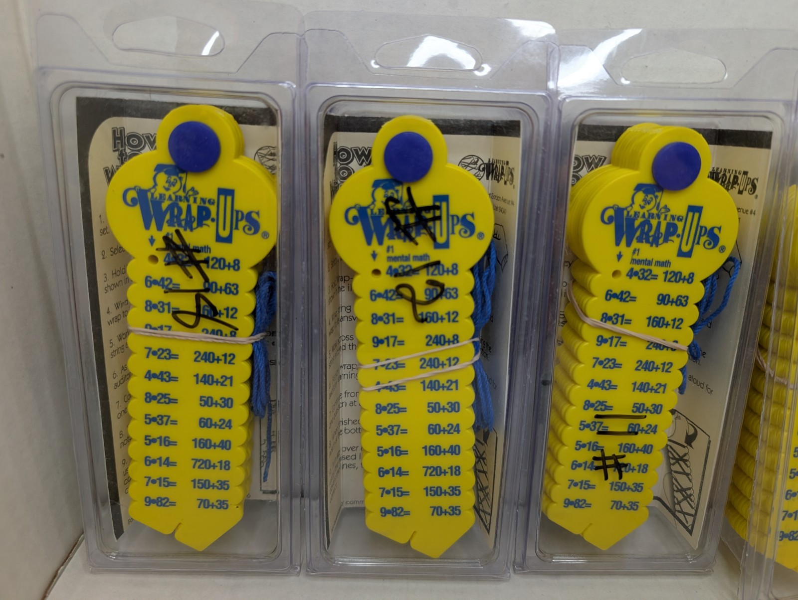 5 Learning Wrap-Ups Basic Math – Self Correcting Educational Homeschool LOT OF 5
