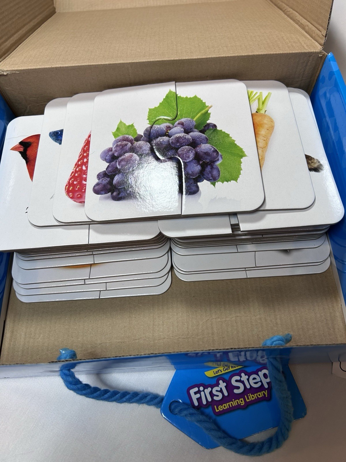 First Steps Learning Library Let’s Get Ready ANIMALS FOOD FARM 3-in-1 Puzzle