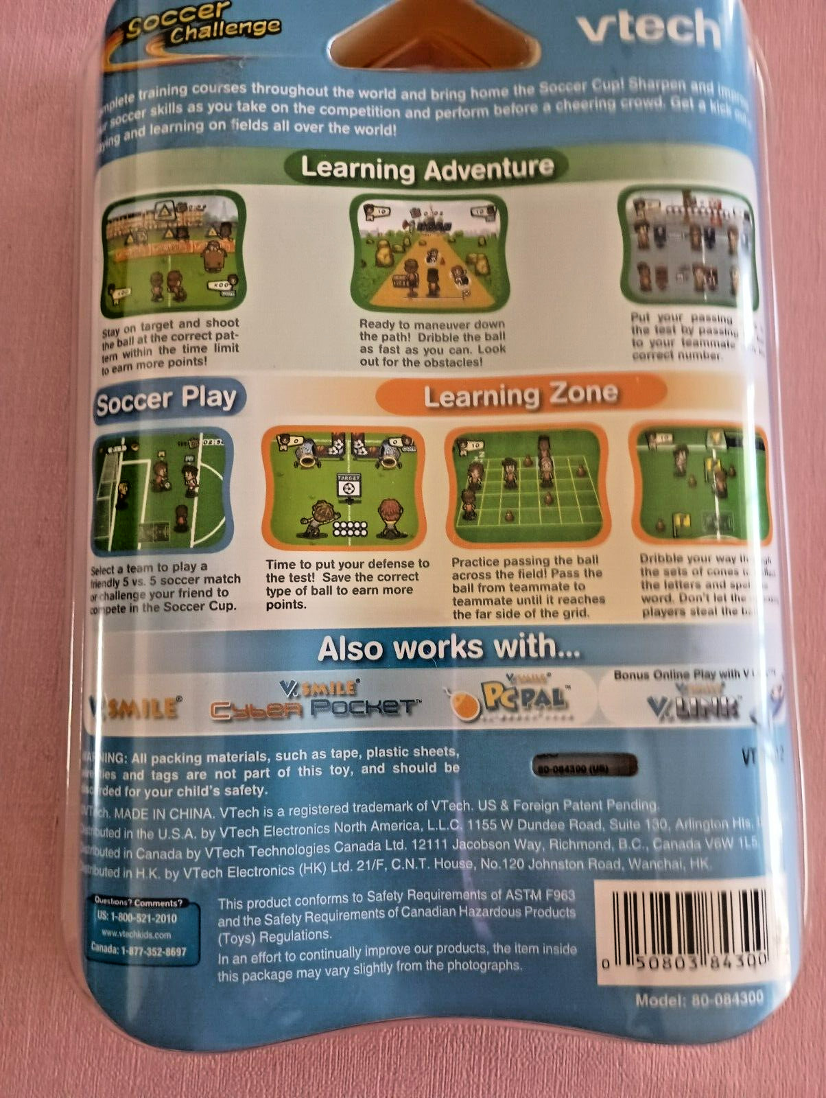 Vtech V.Smile V.Motion Soccer Challenge 4-6 Years New Sealed