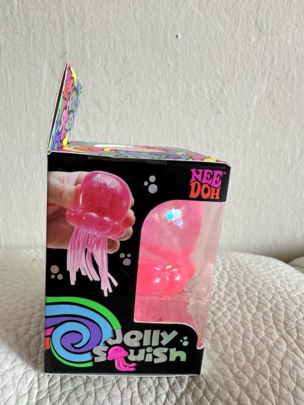 Schylling NeeDoh Jelly Squish Jellyfish Tactile Squeeze Toy Pink NEW