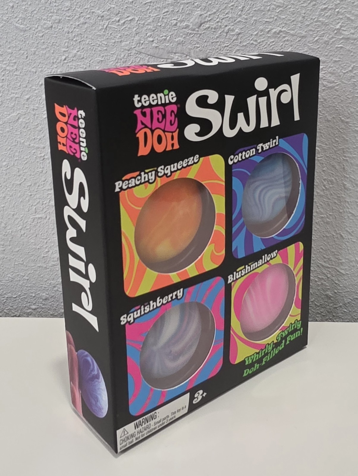 NEEDOH Teenie Swirl 4-pack Squishy Stress Balls Sealed In Hand Ready To Ship