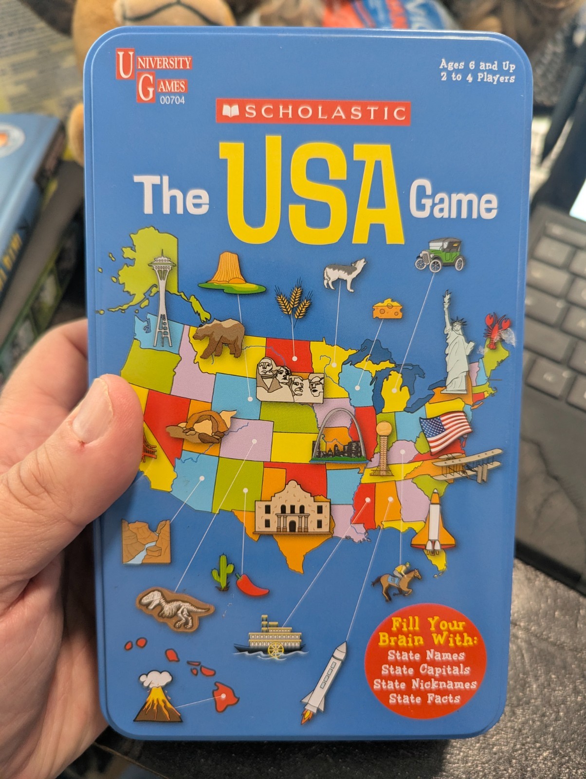 THE USA GAME by Scholastic Unviersity Games 100% COMPLETE CARDS in SHRINK 2018