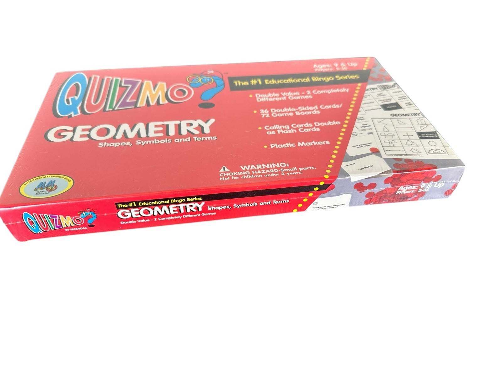 Quizmo Geometry Game Shapes Symbols Terms New Sealed Educational Bingo Homeschoo
