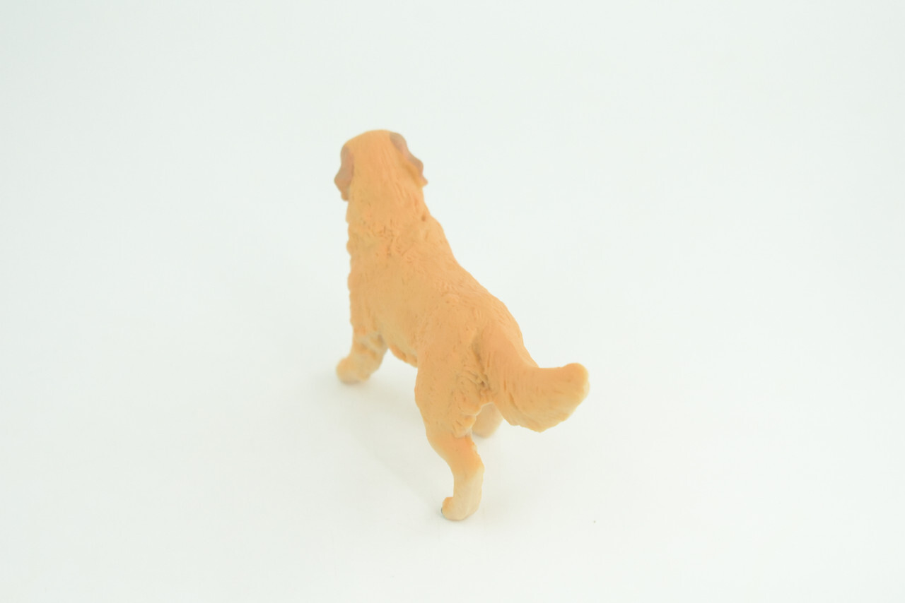 Golden Retriever Dog, Hand Painted Rubber Realistic Toy 4 Inches CH854 BB198