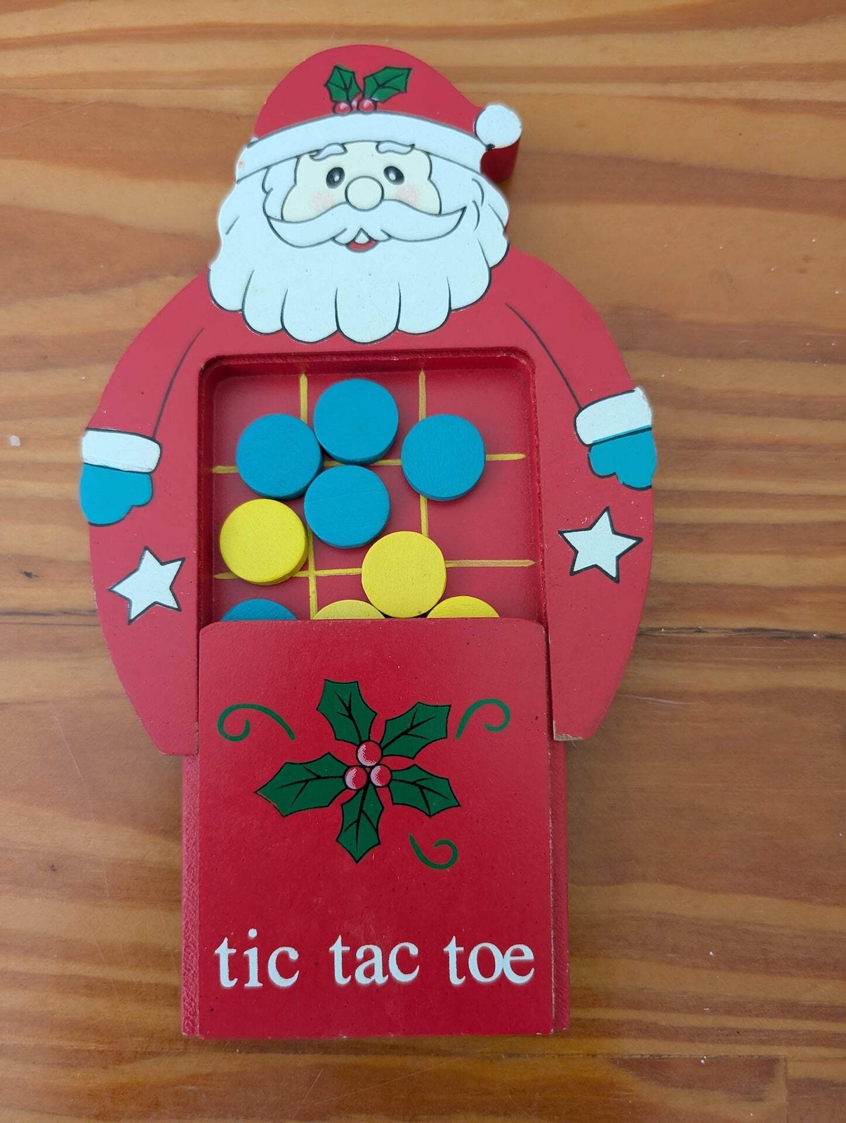 Santa Tic-Tac-Toe Game from Unknown – Toys & Games (Wood Game / Toy, Kids, Tradi