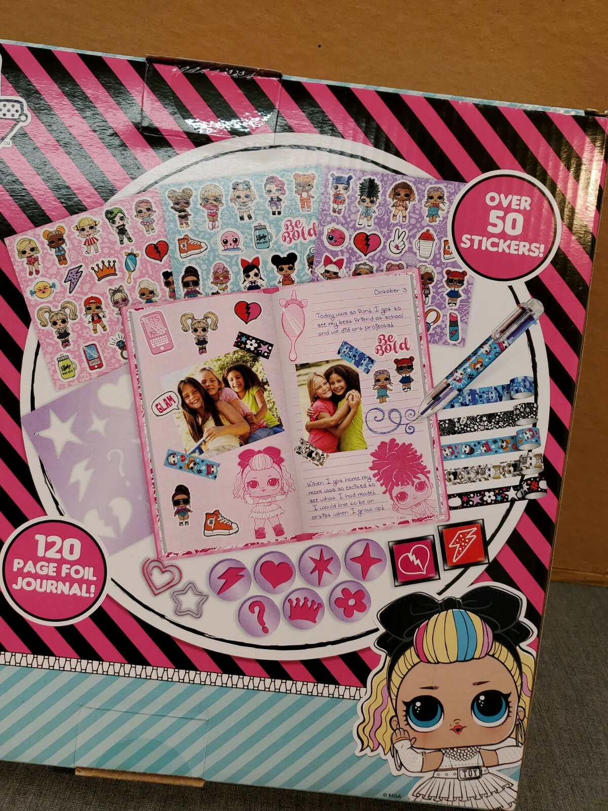LOL Surprise Smash Journal Kit w/ Over 50 Stickers & 120 Page Foil Journal – NEW