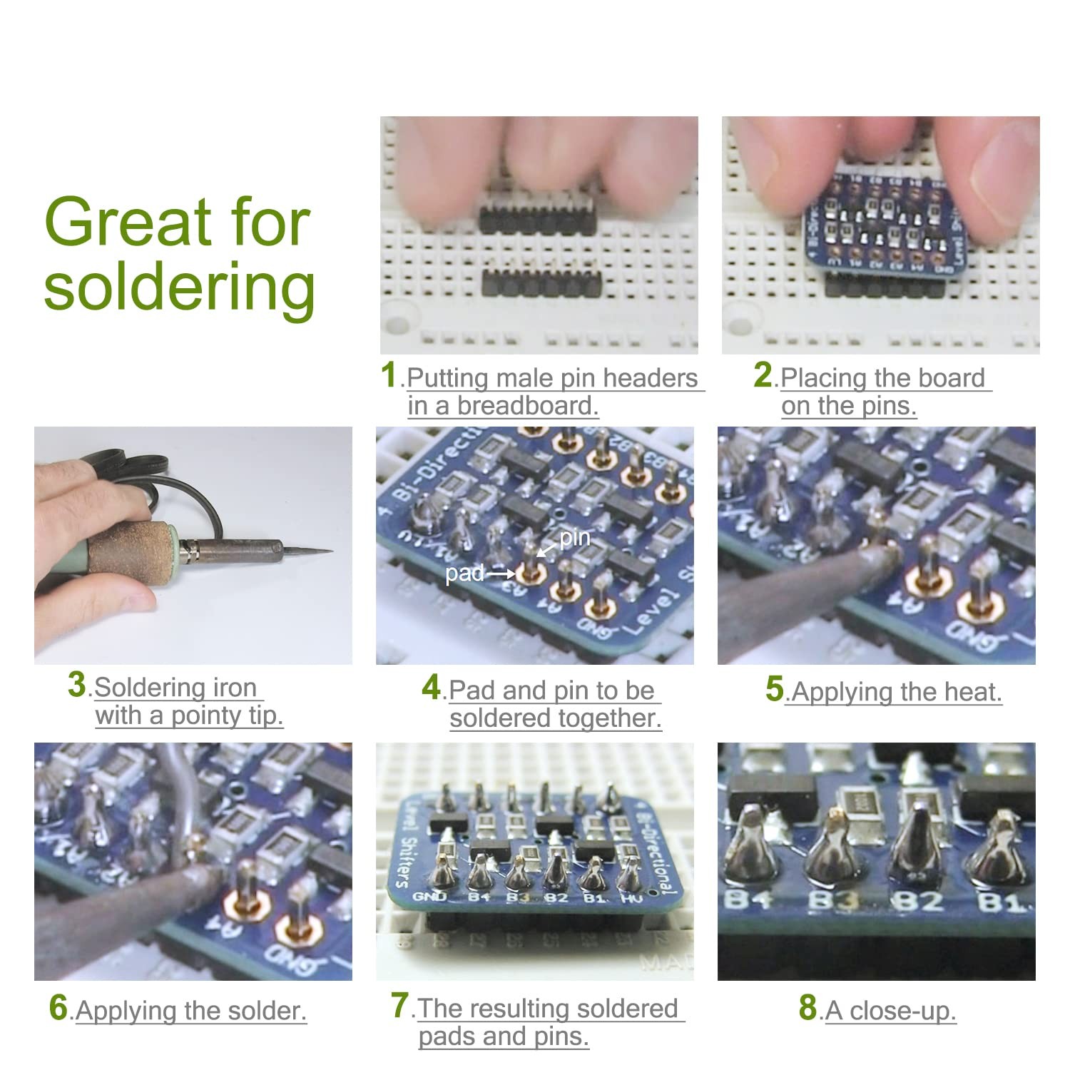 Chanzon Pin Header Strip for Arduino Gpio 40 Standard, (03) Male 40pin 10pcs