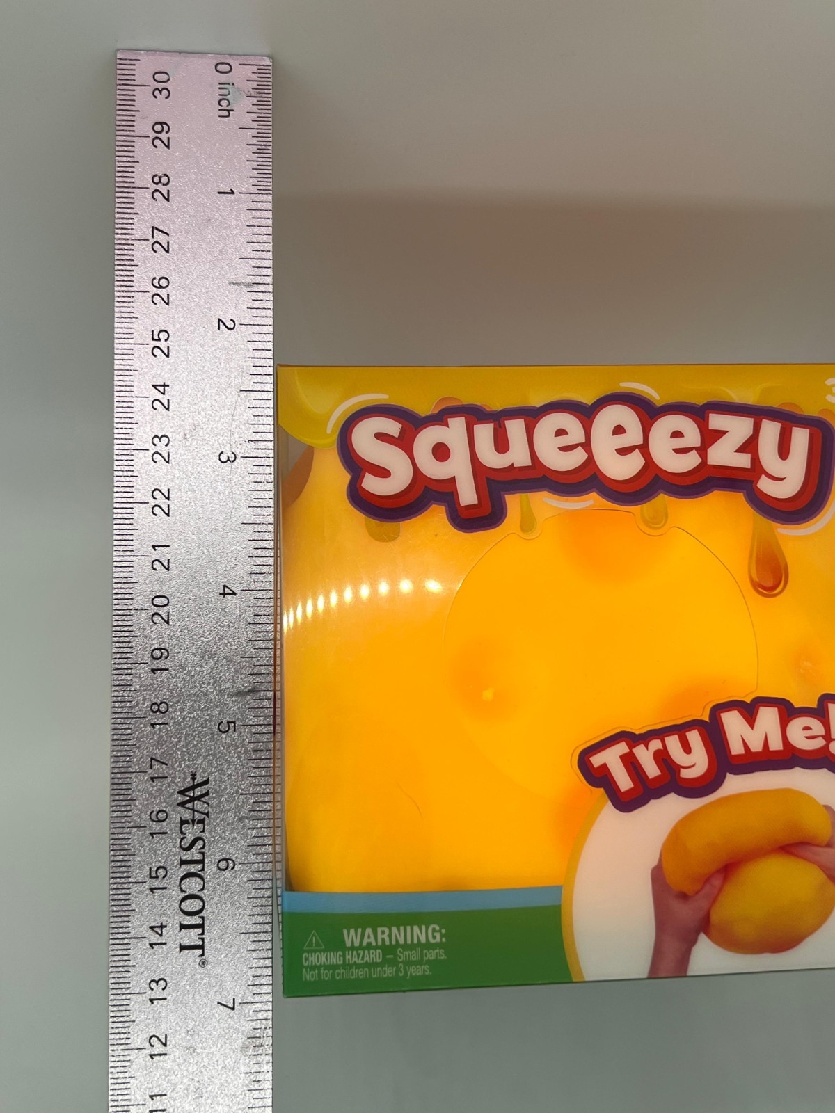 Squeezy Yellow Tactile Squeeze Toy, Try Me, Ages 3+ (3-4 Years)