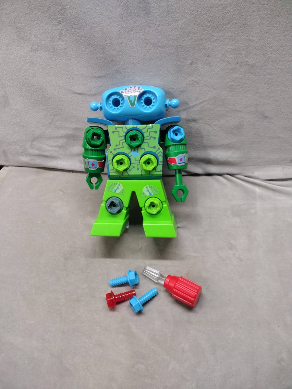 STEM Construction Robot Kit for Kids Build DIY Robot with Tools and Screws