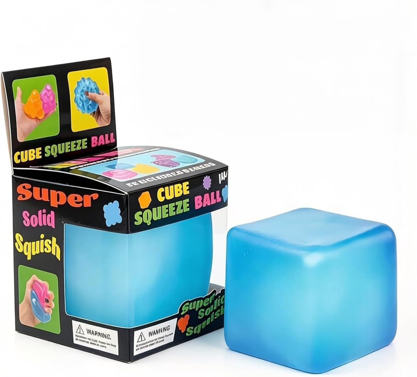 Premium Big Block Cube – Sensory Toy with a Super Solid Squish Nice Square Shape