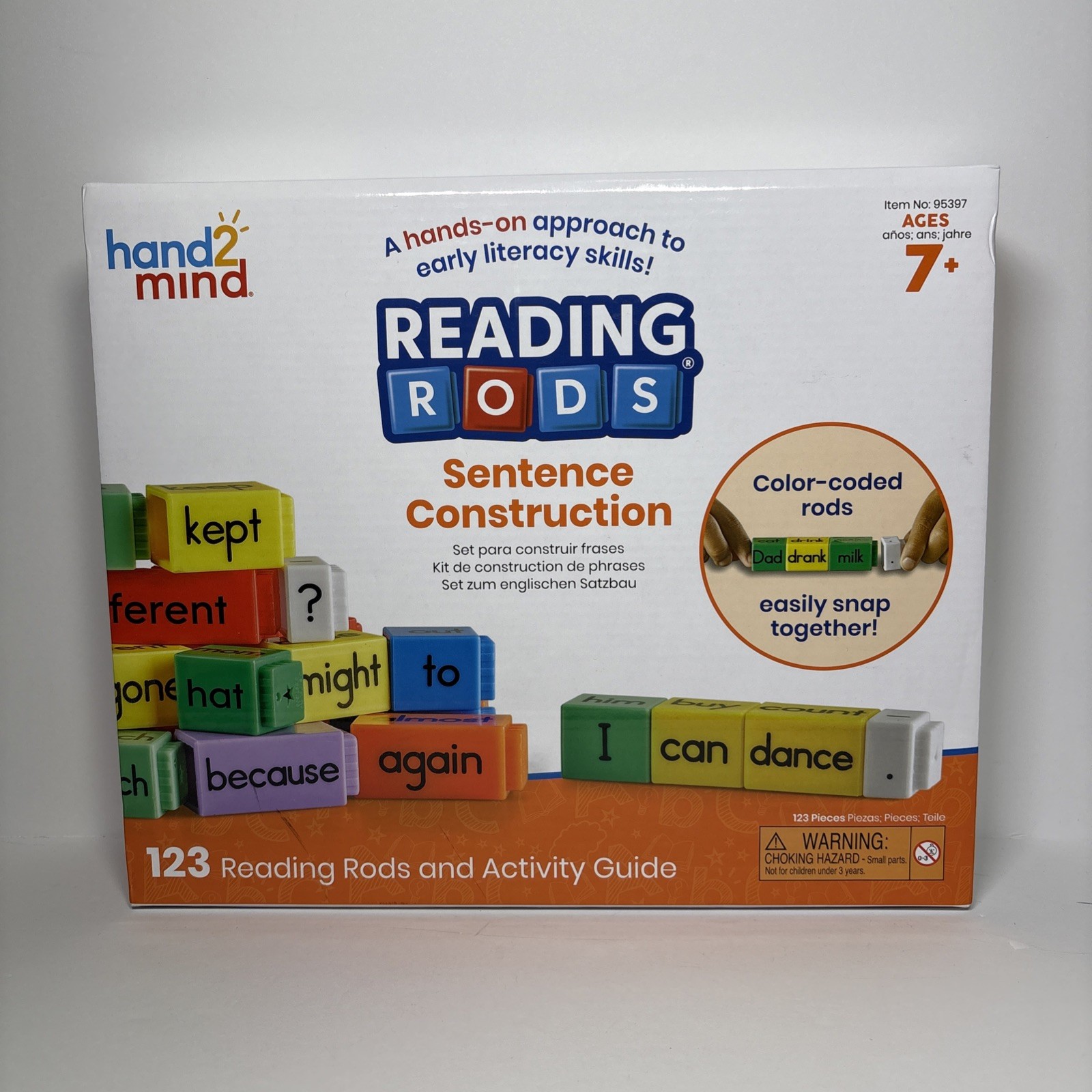 hand2mind Reading Rods Sentence Construction Skill Building for Kids Ages 7+